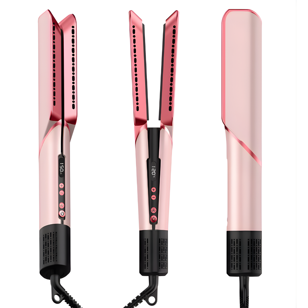 Airstyle Pro™ Tecnología iónica avanzada para secar y alisar tu cabello, reduciendo el frizz y cuidando la salud capilar sin daño por calor.