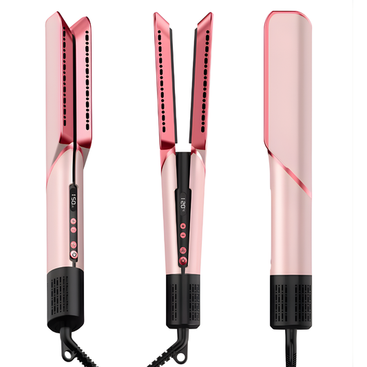 Airstyle Pro™ Tecnología iónica avanzada para secar y alisar tu cabello, reduciendo el frizz y cuidando la salud capilar sin daño por calor.