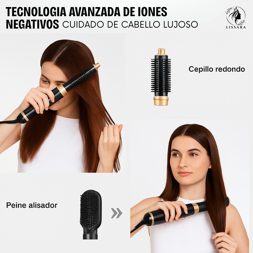 AeroLiss Pro Max™ 6 en 1 — El Lujo Definitivo en Alisado y Secado