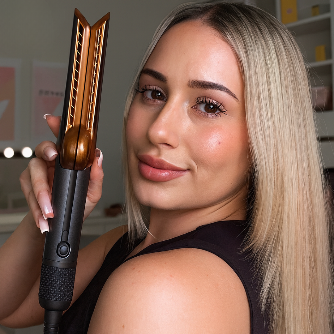 AeroLiss Pro™ – Alisadora y Secadora 2 en 1 para un Cabello Liso, Brillante y Saludable