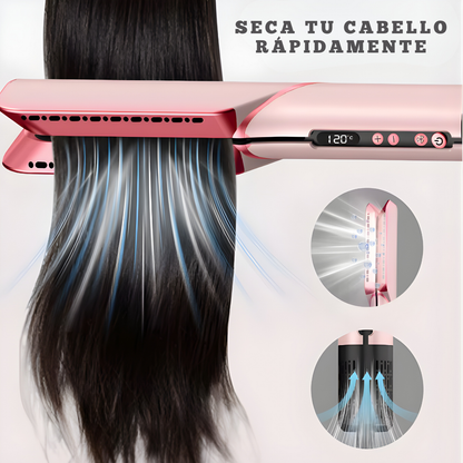 Airstyle Pro™ Tecnología iónica avanzada para secar y alisar tu cabello, reduciendo el frizz y cuidando la salud capilar sin daño por calor.
