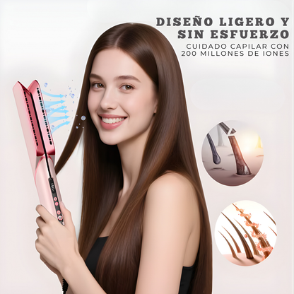 Airstyle Pro™ Tecnología iónica avanzada para secar y alisar tu cabello, reduciendo el frizz y cuidando la salud capilar sin daño por calor.