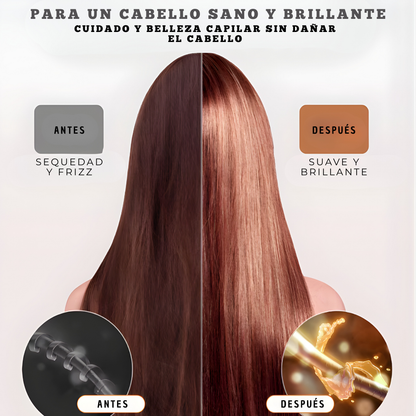 Airstyle Pro™ Tecnología iónica avanzada para secar y alisar tu cabello, reduciendo el frizz y cuidando la salud capilar sin daño por calor.